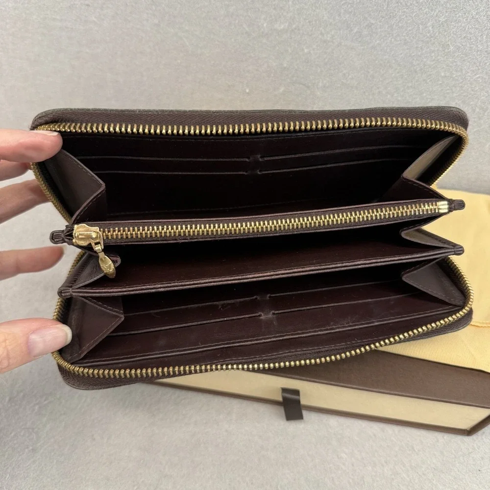 Louis Vuitton Zippy Wallet Monogram Vernis Amarante Purple Patent Box Set EUC - Picture 9 of 16